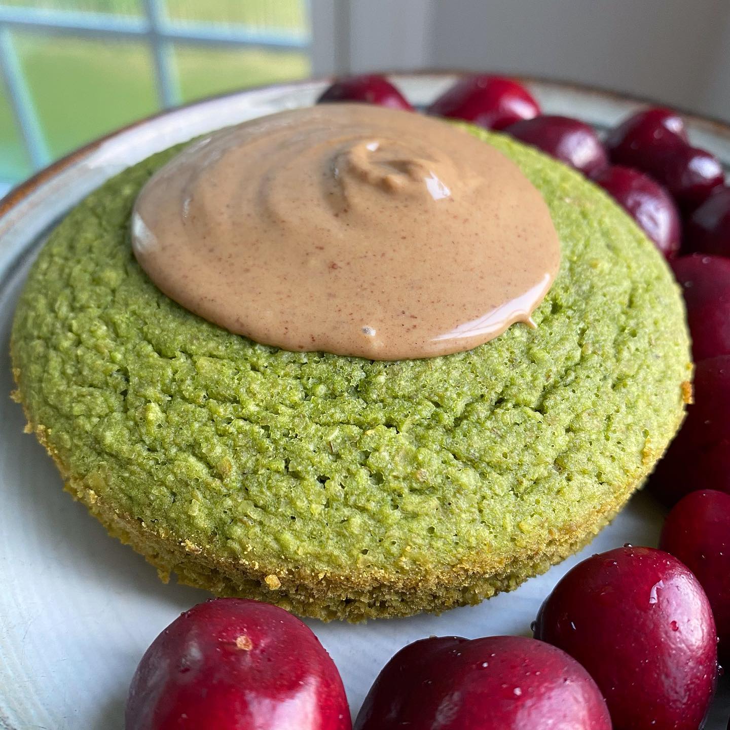Matcha Oat Almond Muffins