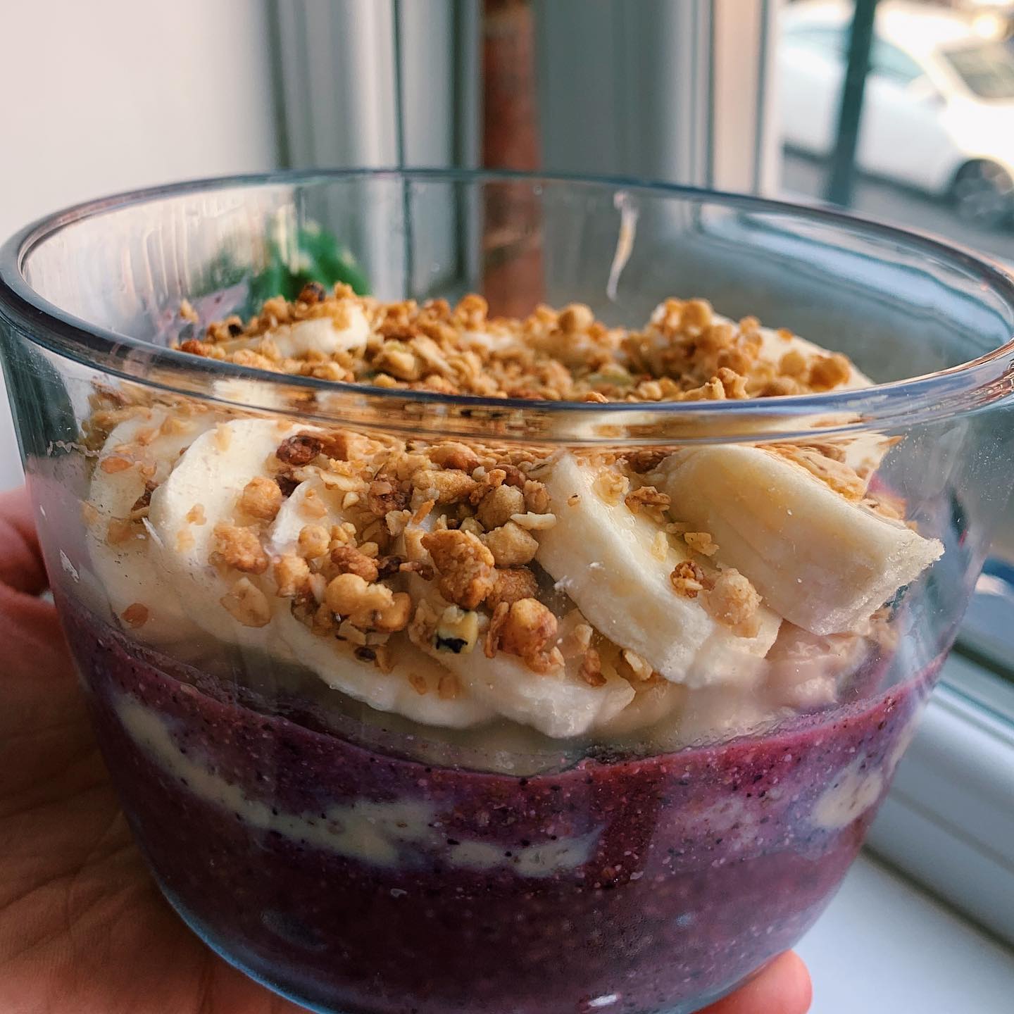 Berry Smoothie Parfait with Yogurt and Granola