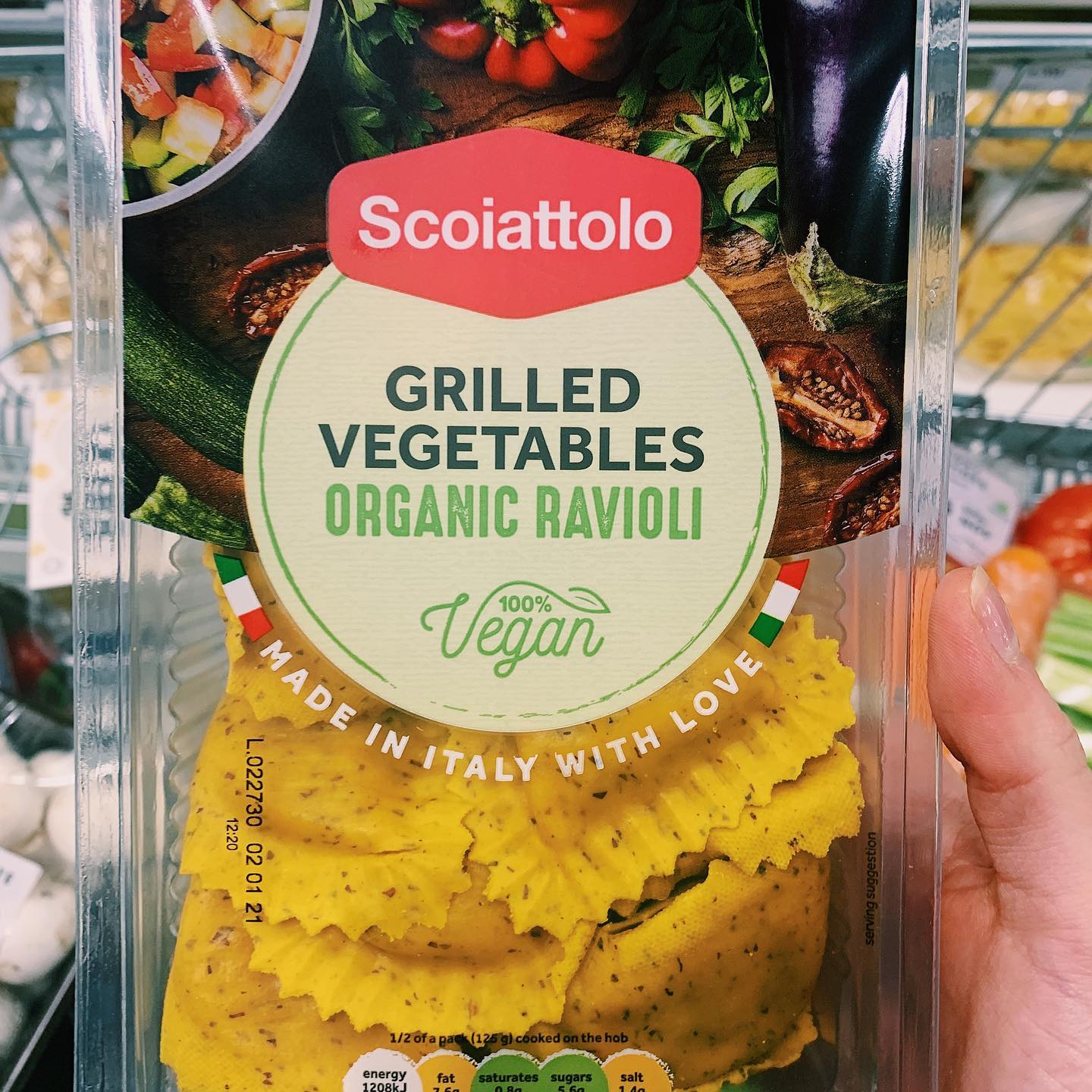 Vegan Ravioli with Eggplant and Tofu Sausages