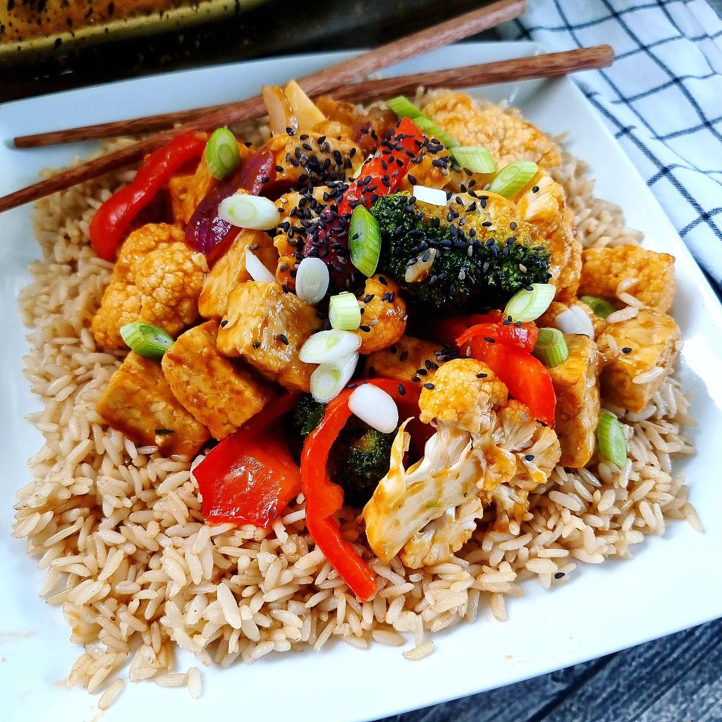 Teriyaki Tempeh Stir Fry