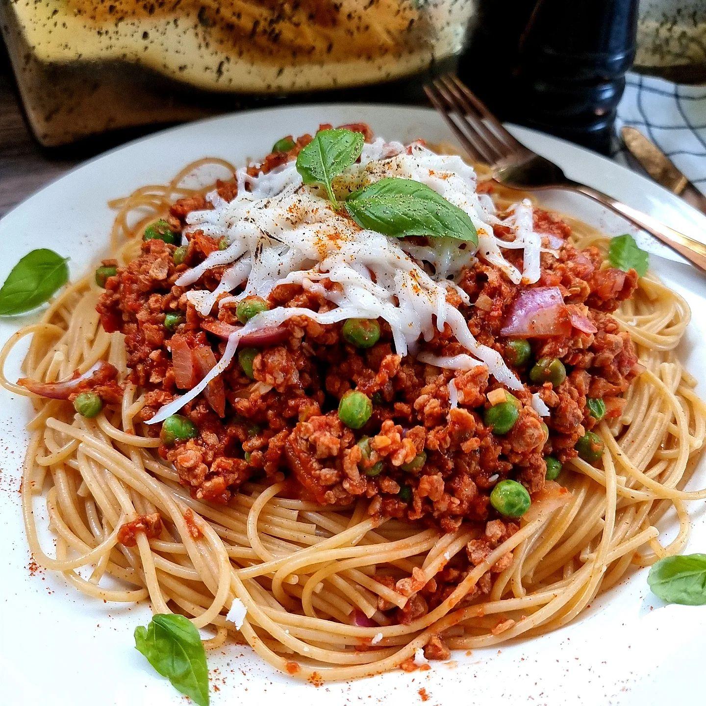 Vegan Wholegrain Spaghetti Bolognese