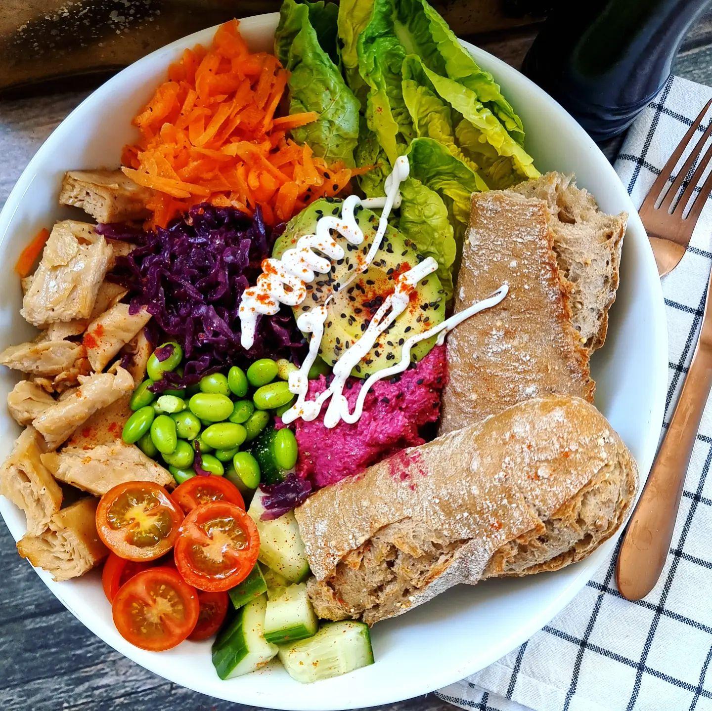 Lemon and Black Pepper Chicken Salad Bowl