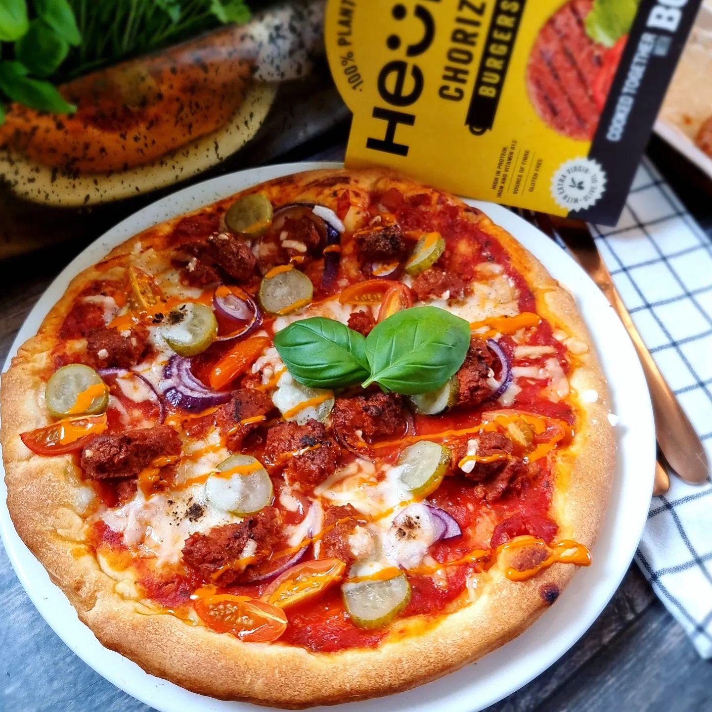 Chorizo Cheese Burger Pizza