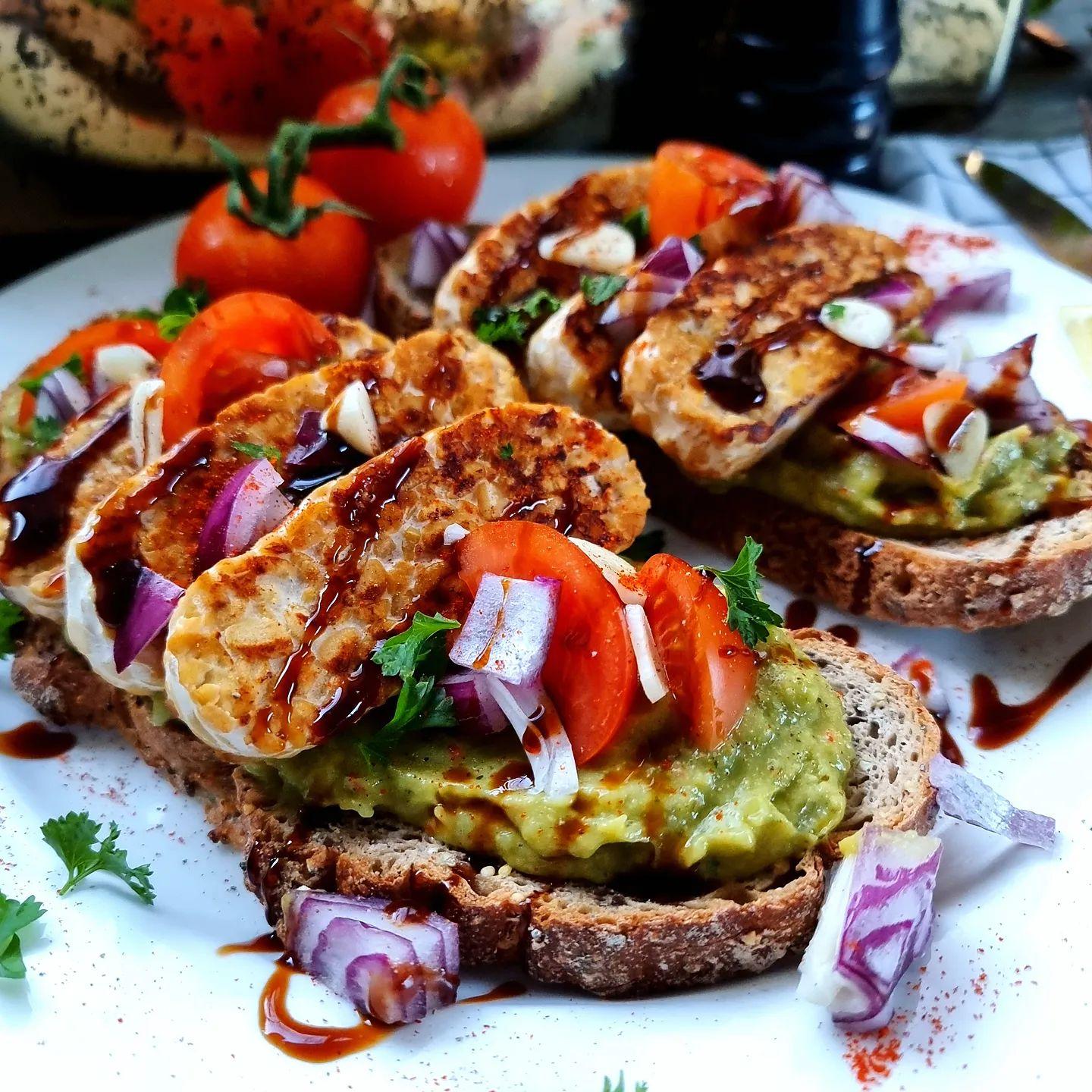 Smoked Maple Tempeh on Toast
