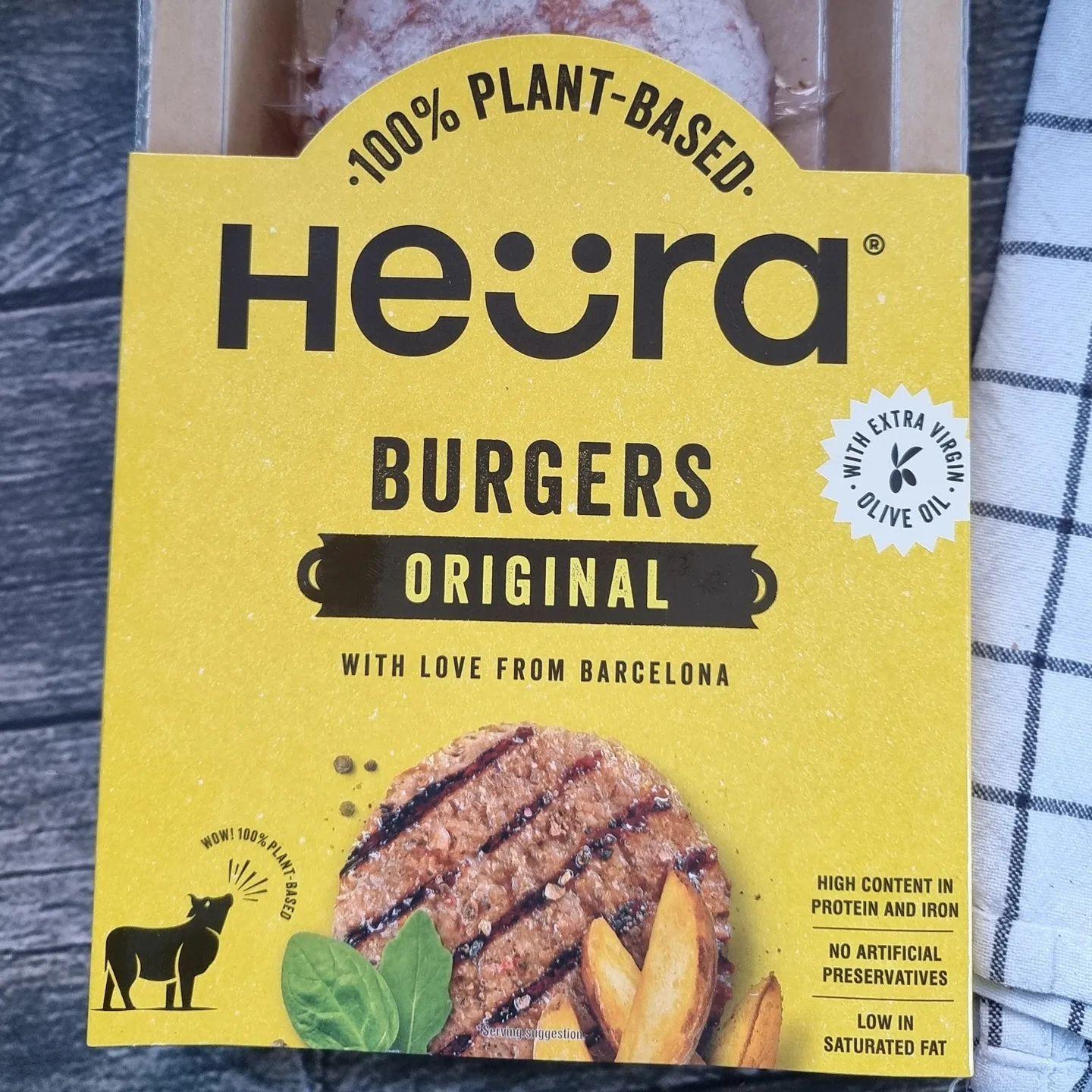 Vegan Heura Burger with Baked Wedges