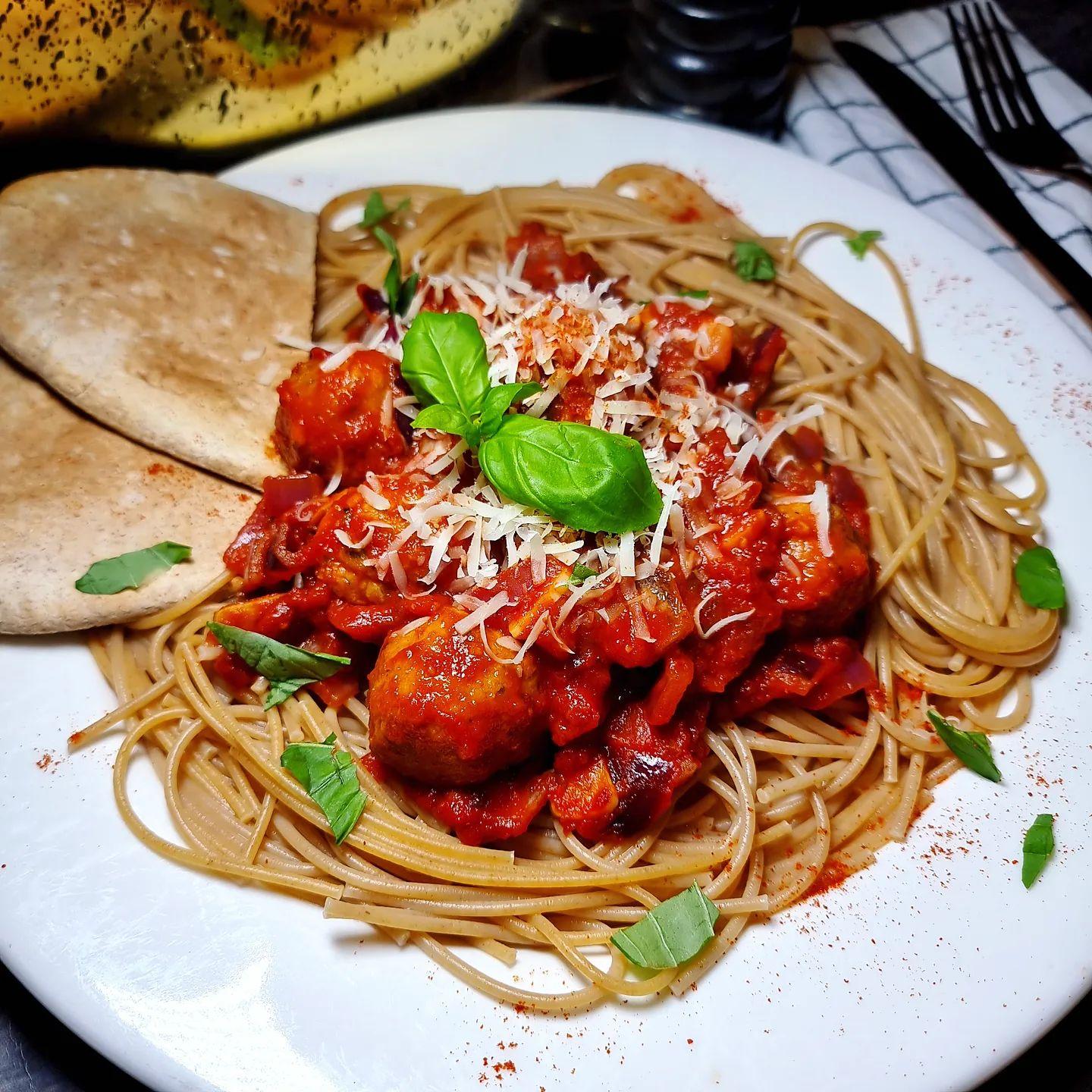Quick Vegan Spaghetti and Meatballs