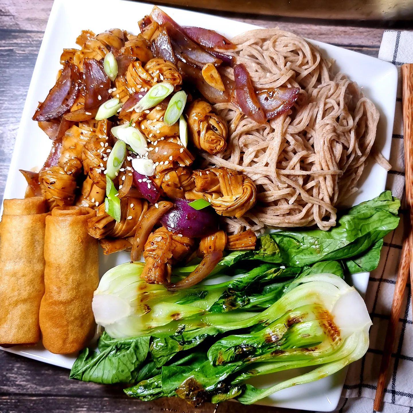 Bean Curd Knots with Black Bean Sauce