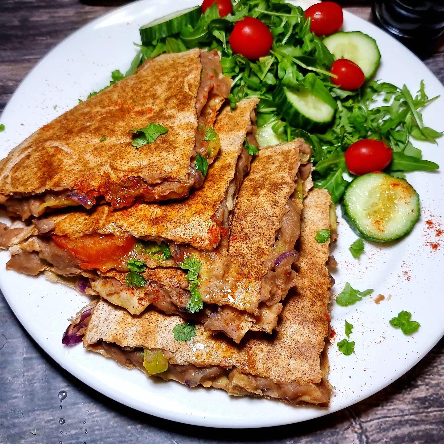 Vegan No Chicken Quesadillas
