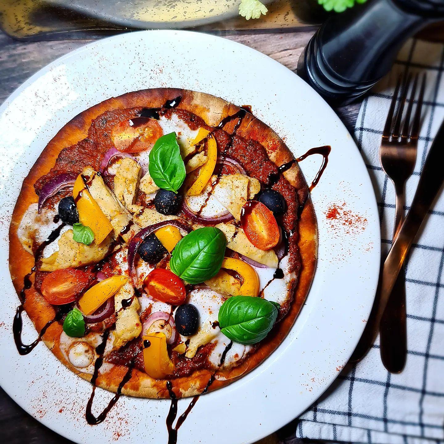 No Chick Red Pesto Beetroot Pizza