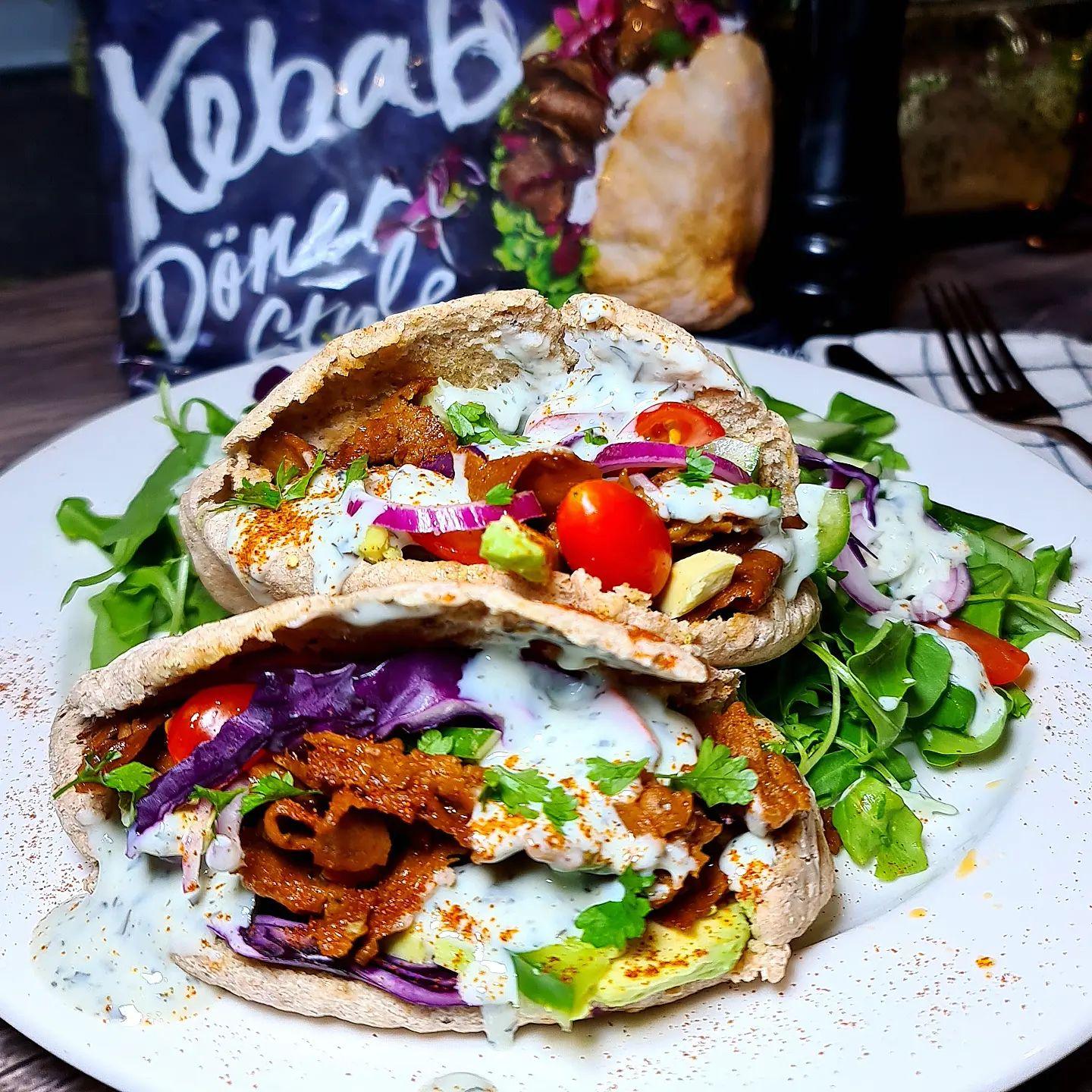 Vegan Kebab Döner Style Pita