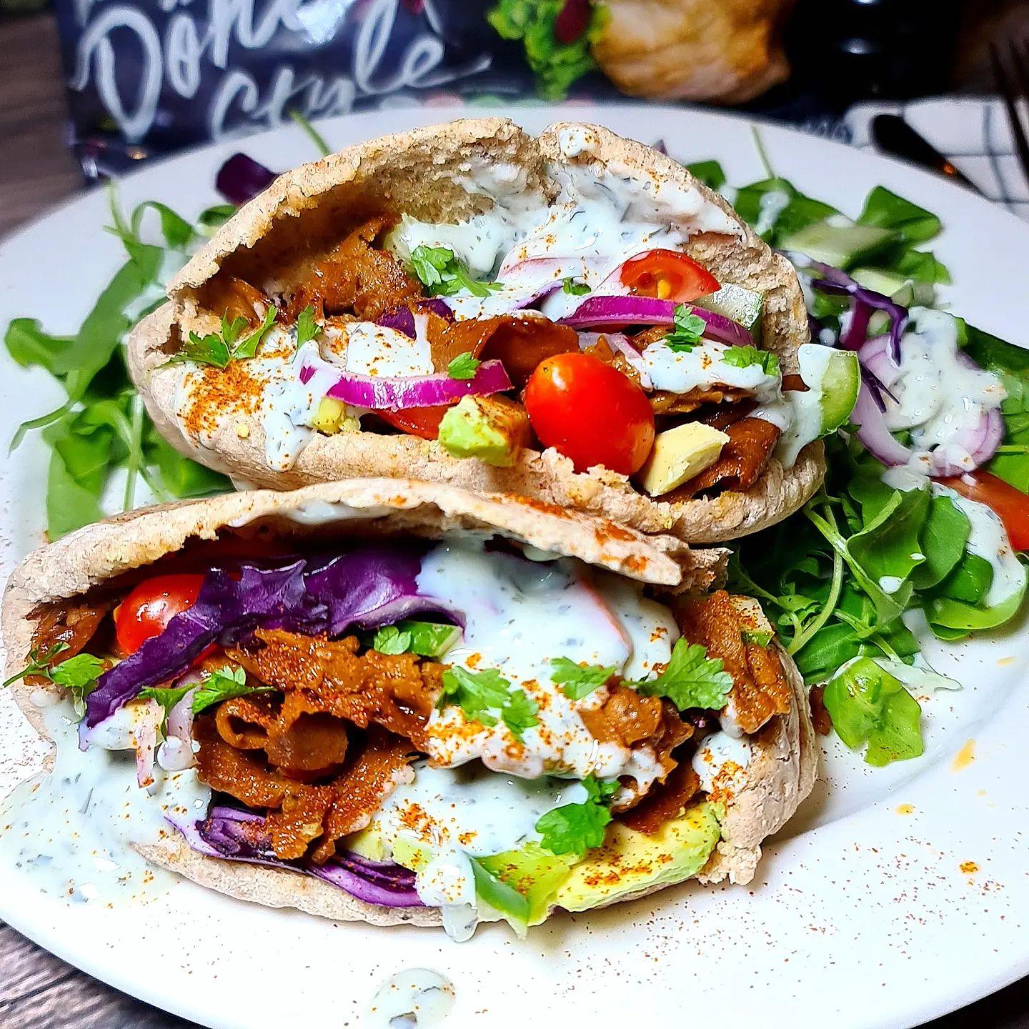 Vegan Kebab Döner Style Pita