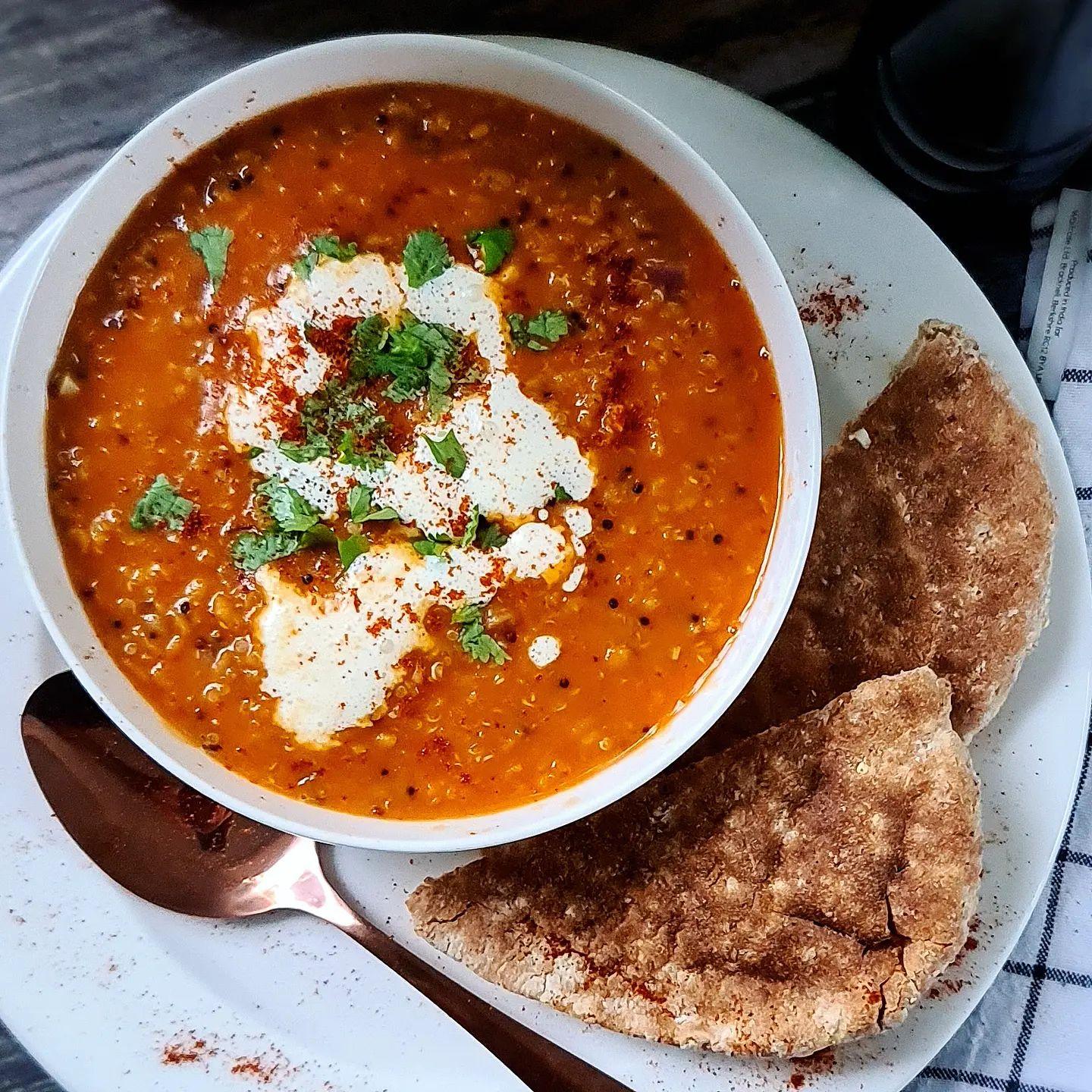 Red Lentil and Quinoa Soup