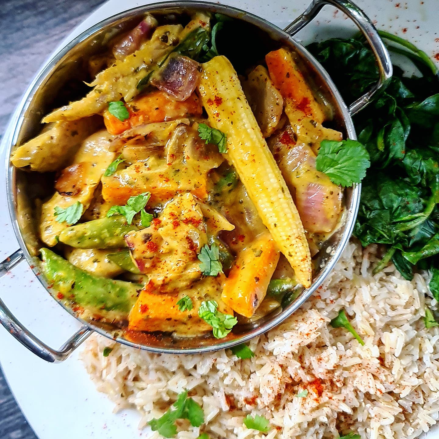 Vegan Coconut Lemongrass Stir Fry with Brown Rice