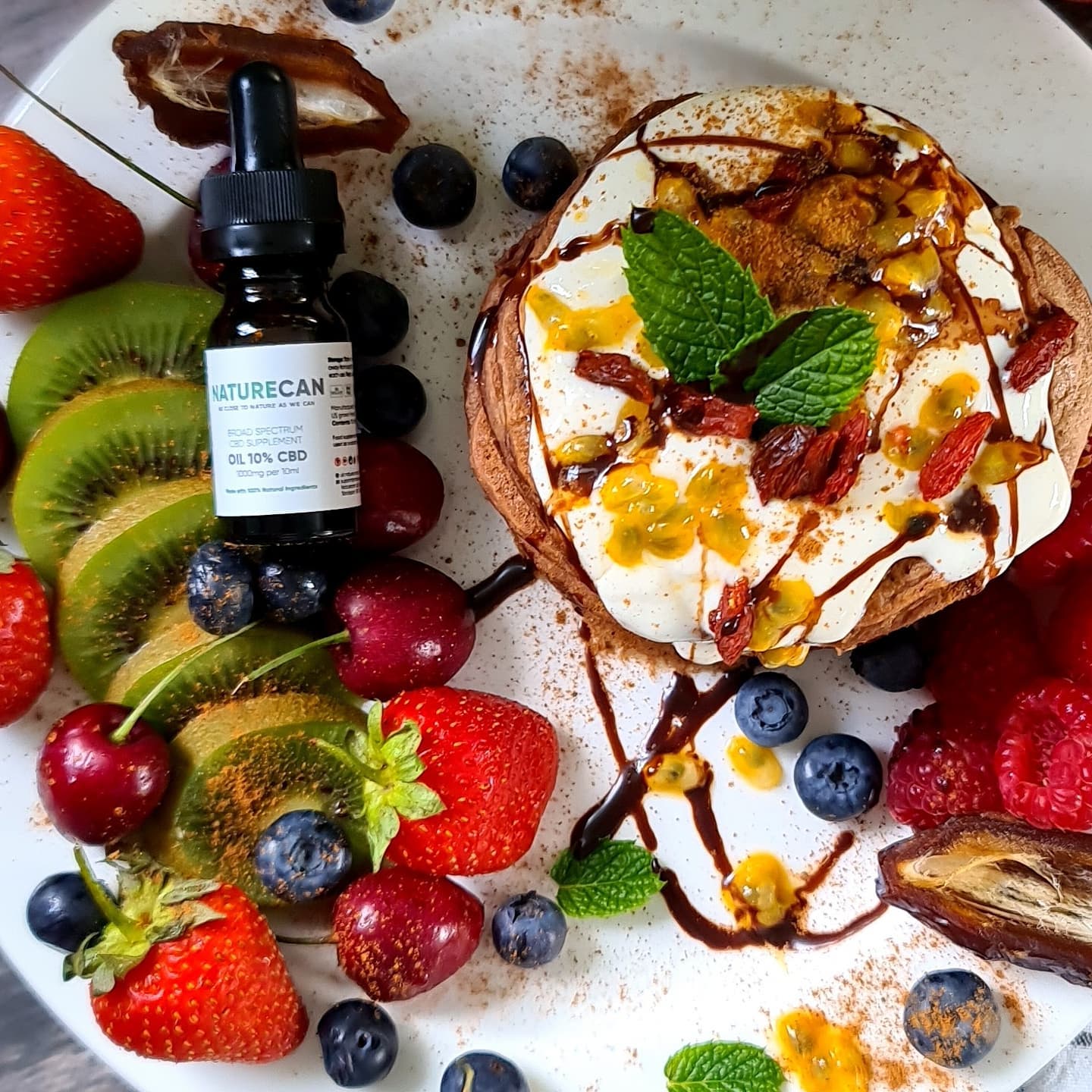 Chocolate Spelt Cbd Pancakes