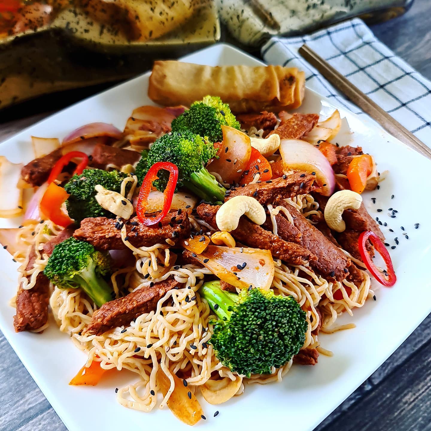 Vegan Teriyaki Stir Fry with Slim Noodles
