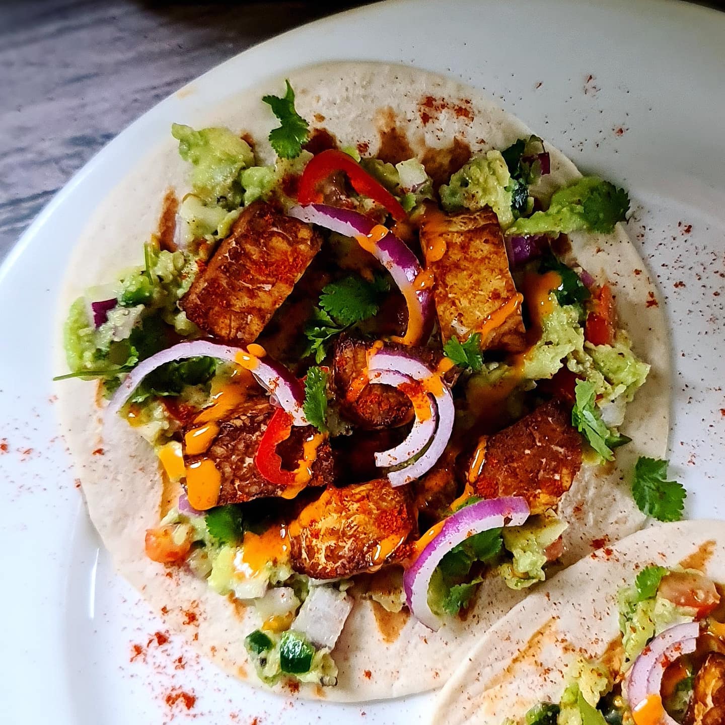 Vegan Tempeh Tacos with Spices