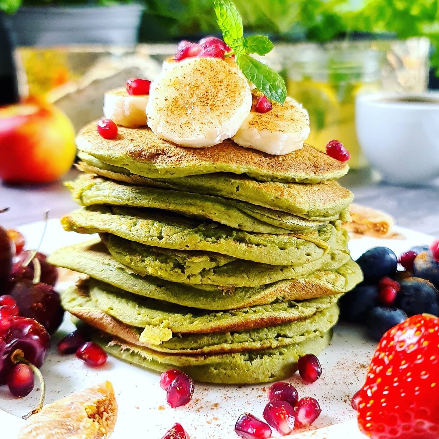 Protein Spinach Pancakes with Cbd (Gluten-Free)