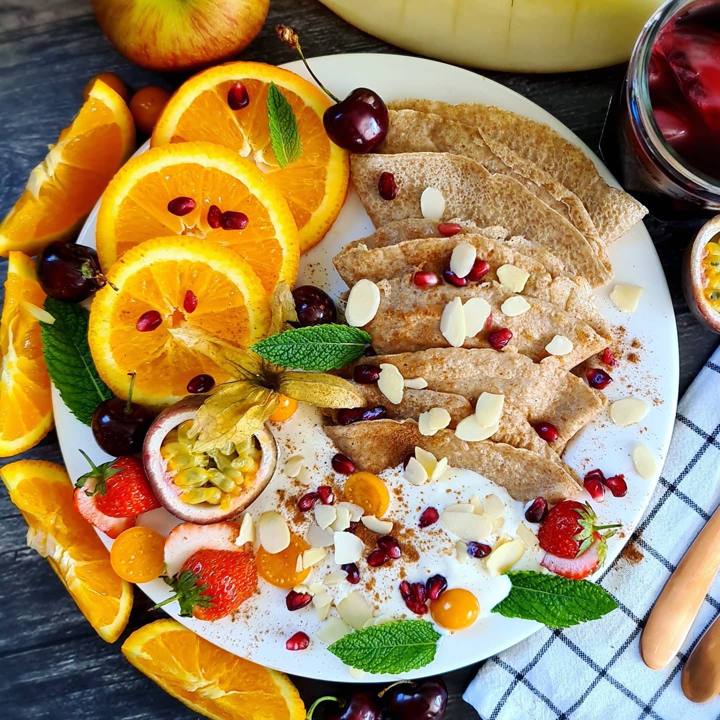 Spelt & Coconut Crêpes with Coconut Yoghurt