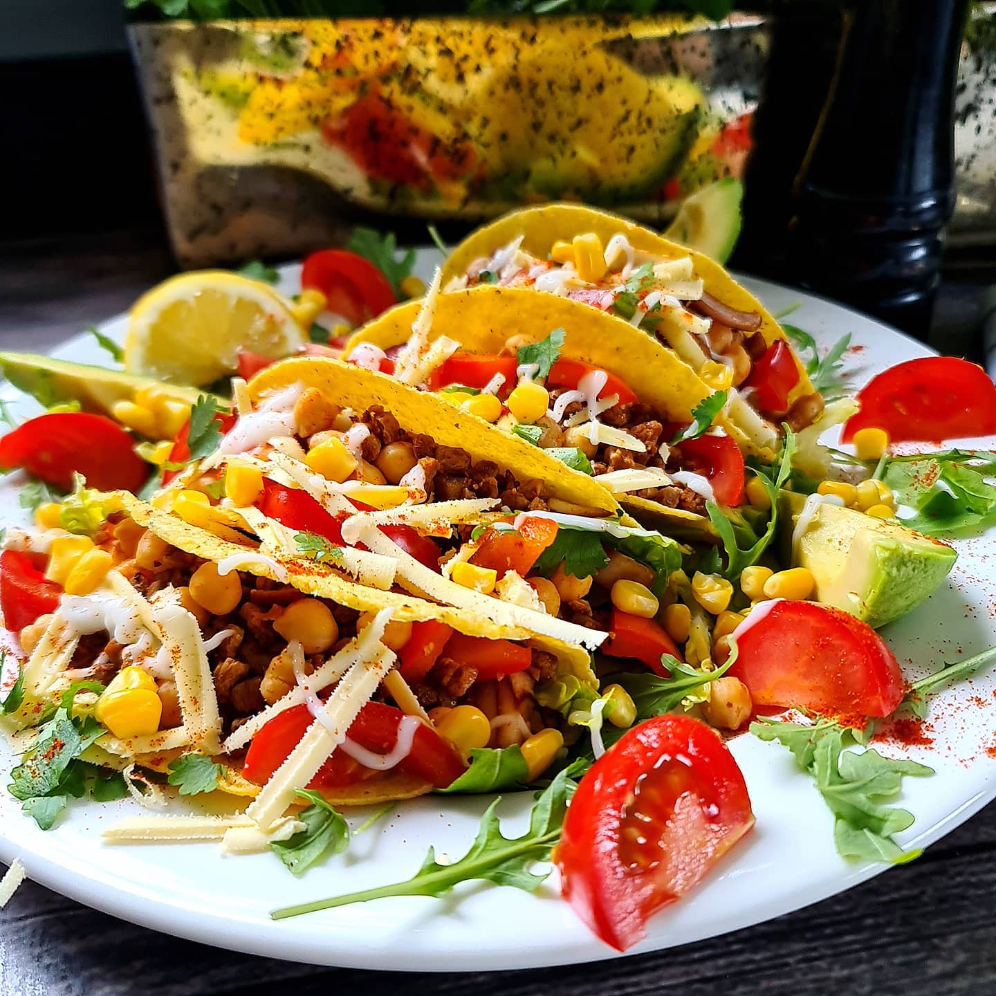 Smoky Chickpea and Soya Mince Tacos