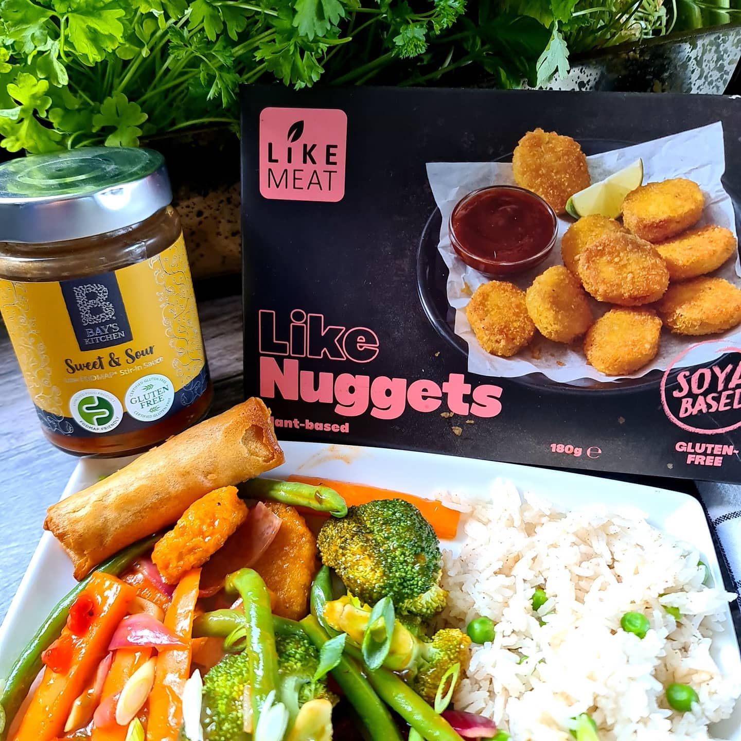 Sweet and Sour Vegan Nuggets Stir-Fry