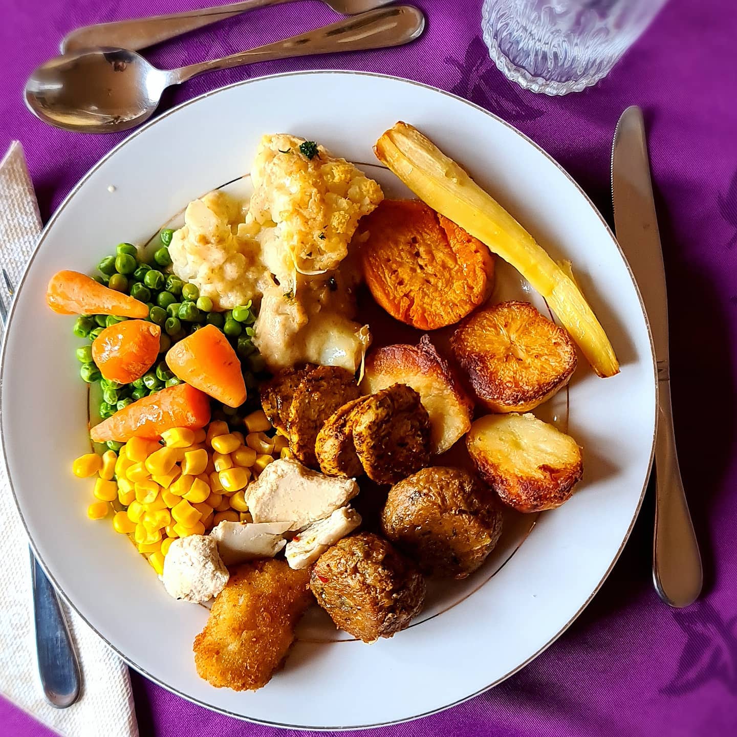 Vegan Roast Dinner with Plant-Based Meats