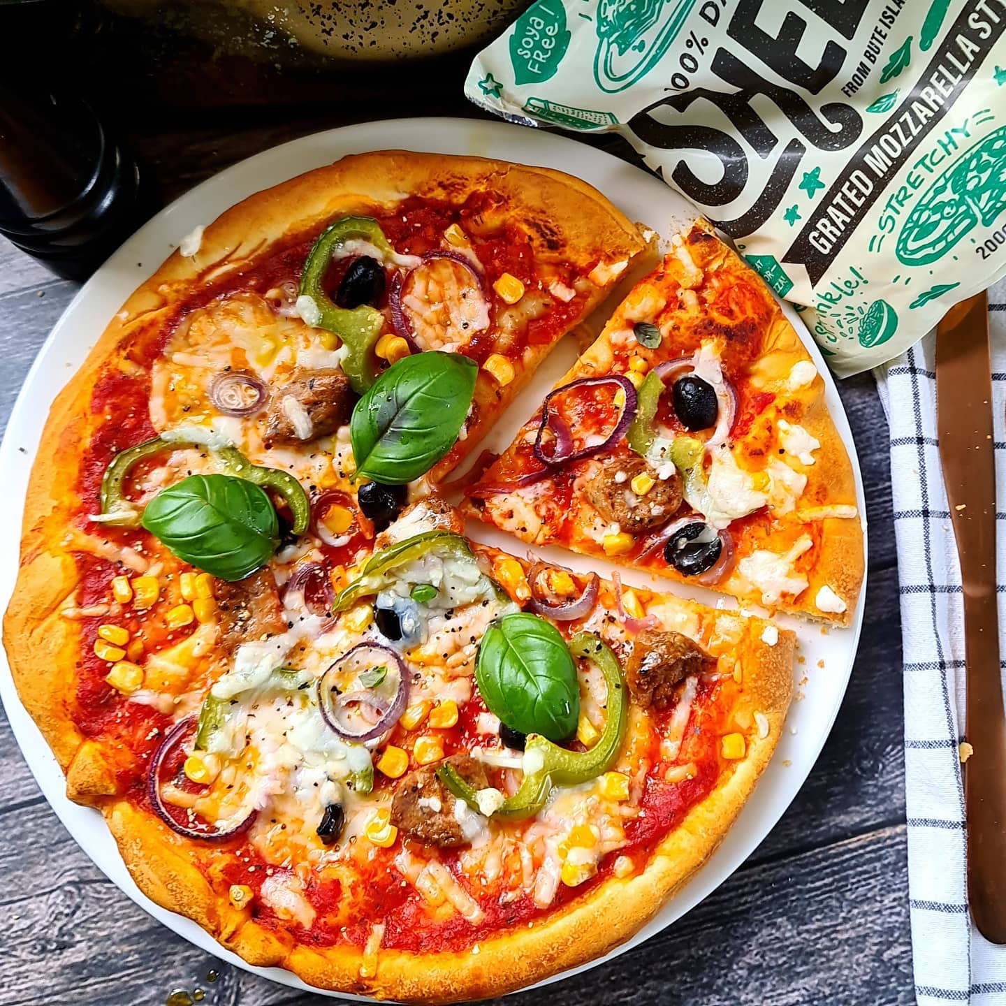 Sausage and Vegetable Pizza