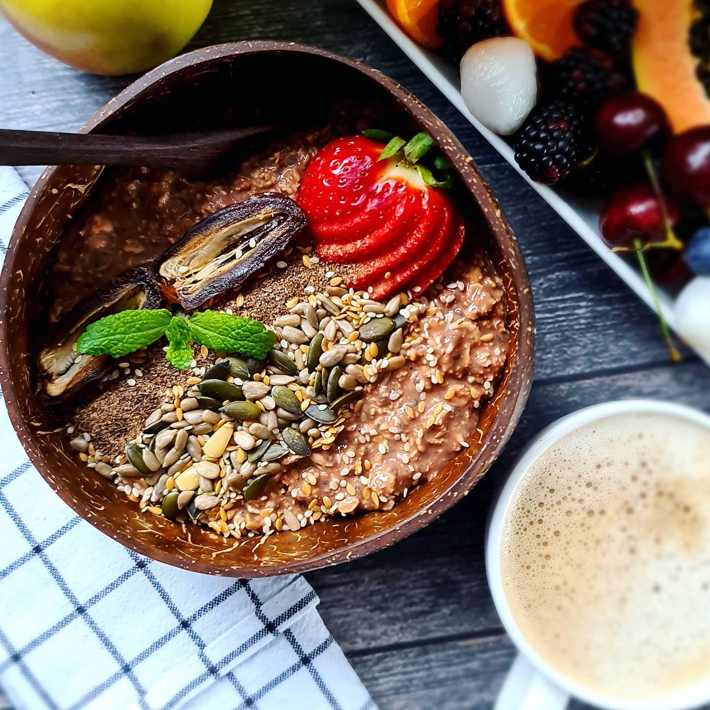 Cacao Overnight Oats Bowl