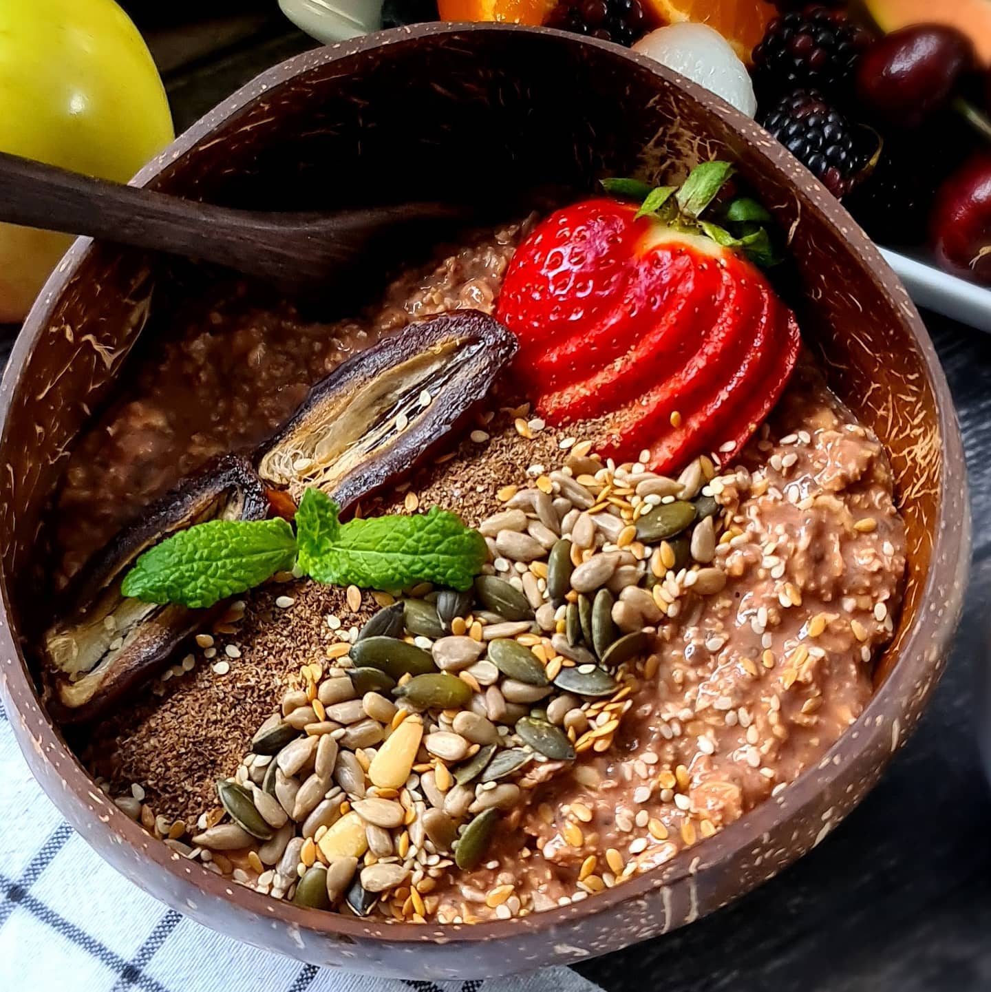 Cacao Overnight Oats Bowl