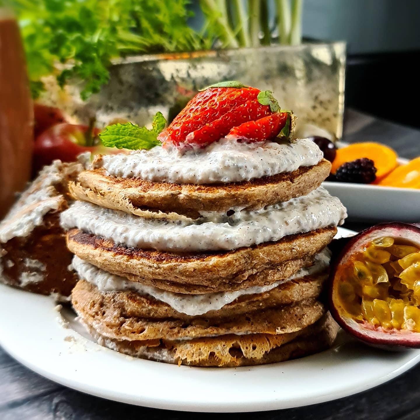 Delicious Gingerbread Pancakes Made with Wholemeal Flour