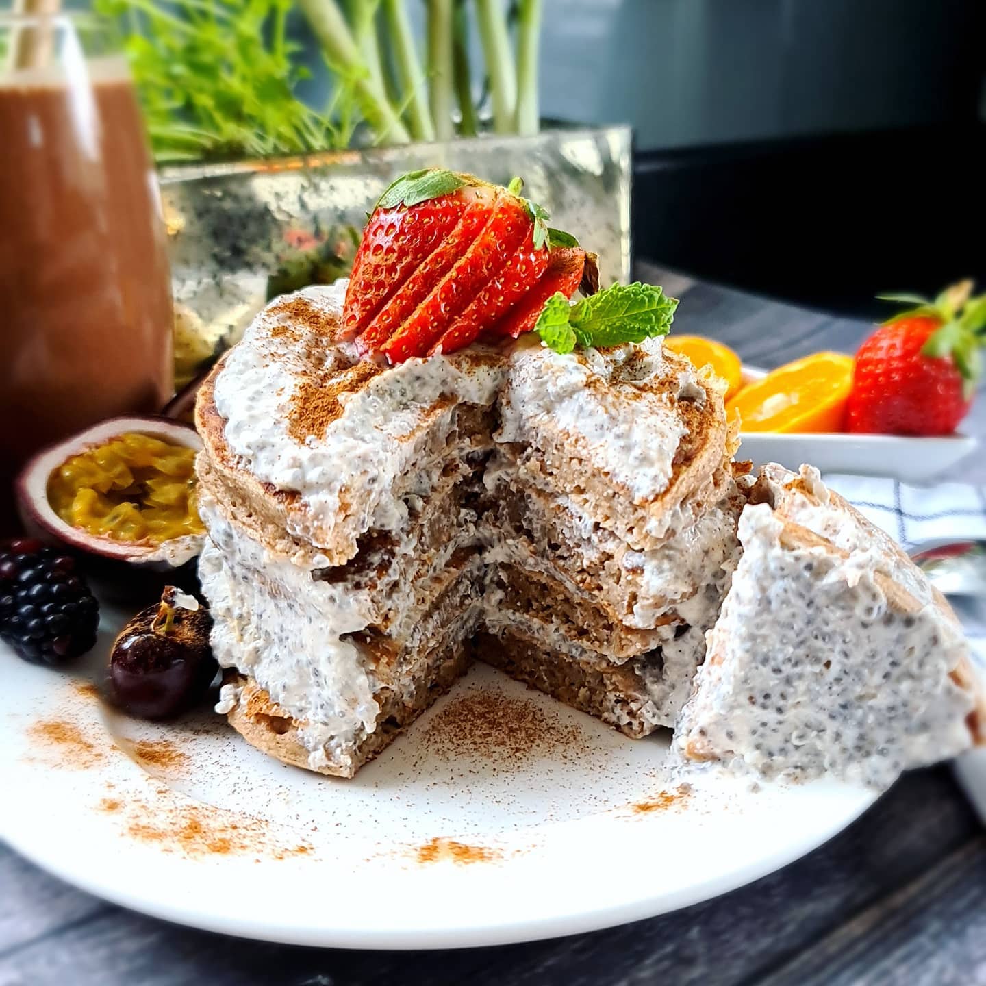 Delicious Gingerbread Pancakes Made with Wholemeal Flour