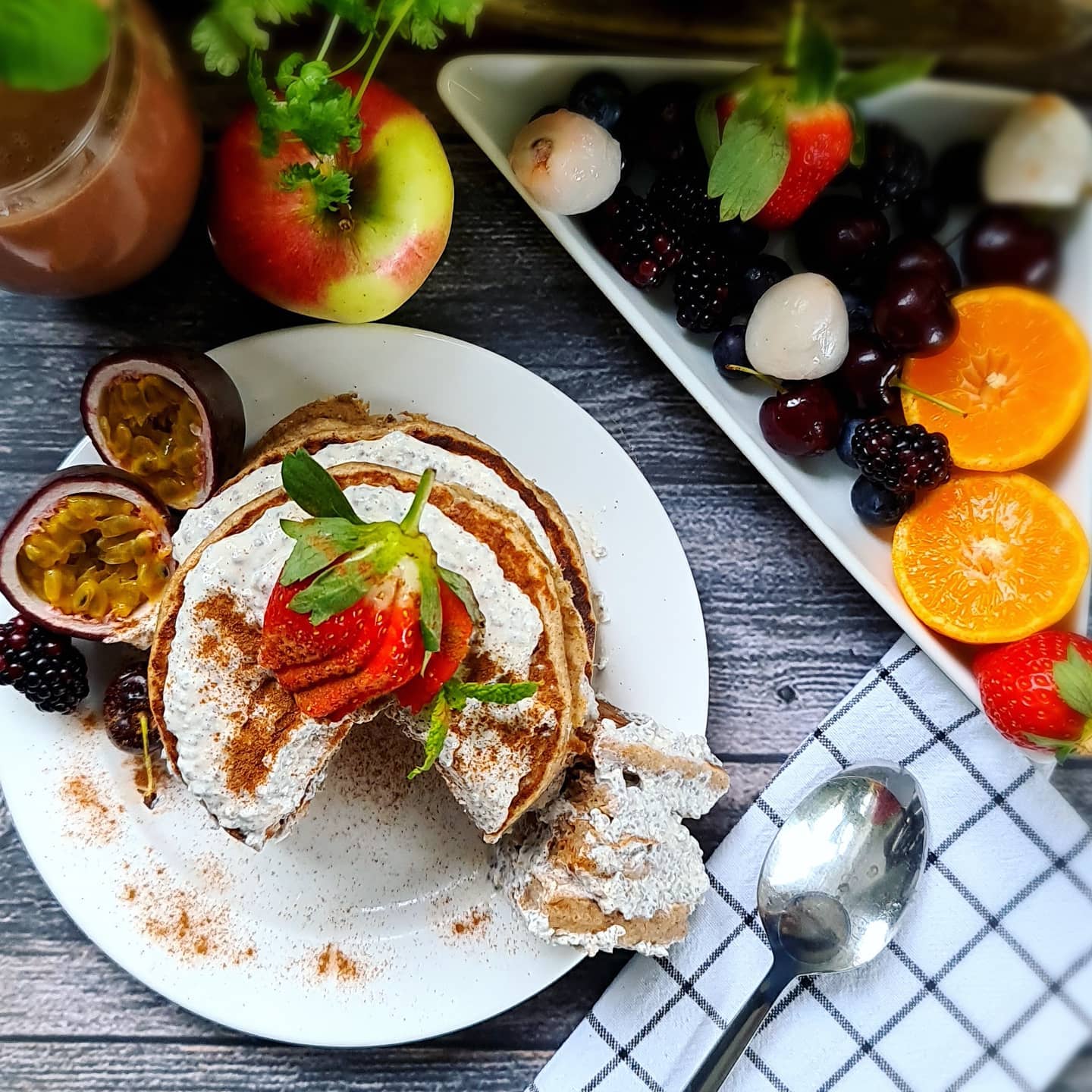 Delicious Gingerbread Pancakes Made with Wholemeal Flour