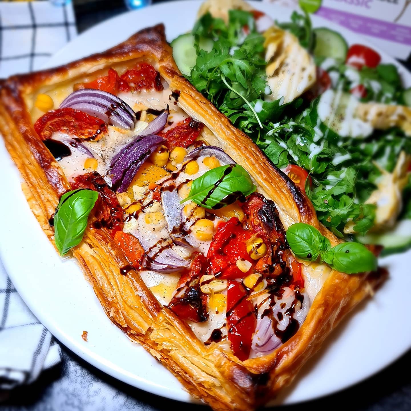 Chargrilled Vegetable & Cheese Tart