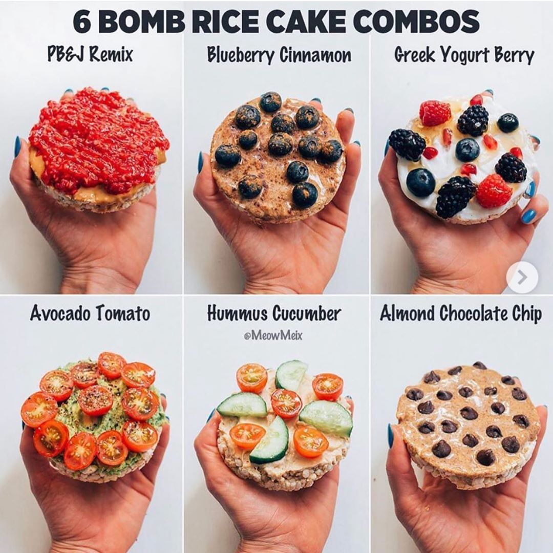 Delicious Rice Cake and Toast Combos
