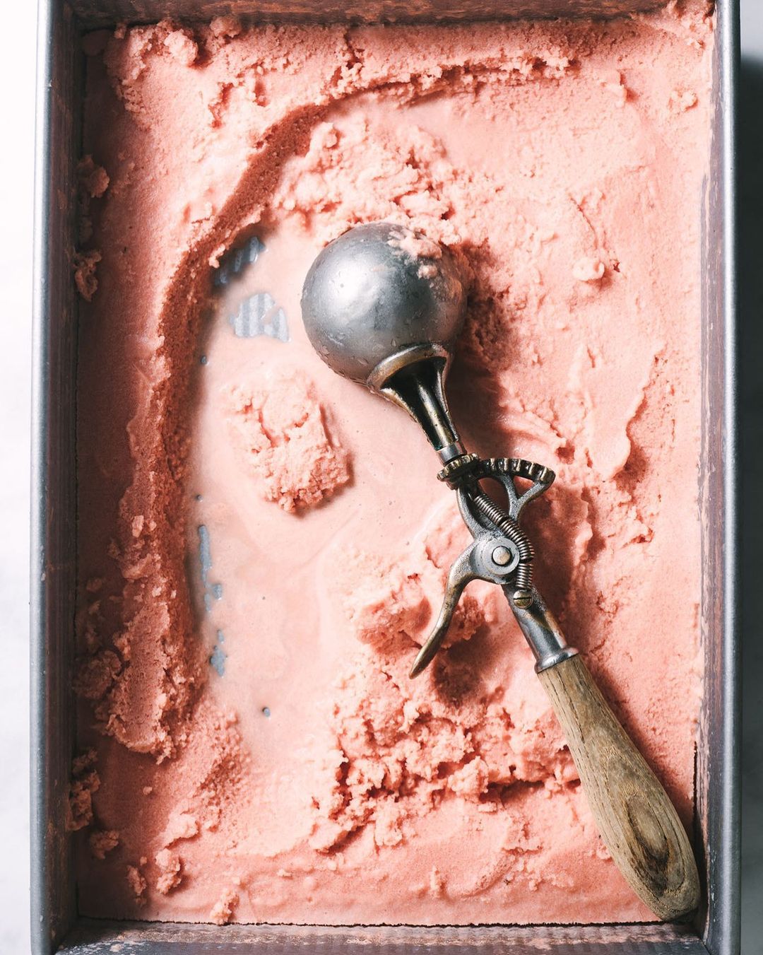 Vegan No Churn Watermelon Basil Ice Cream