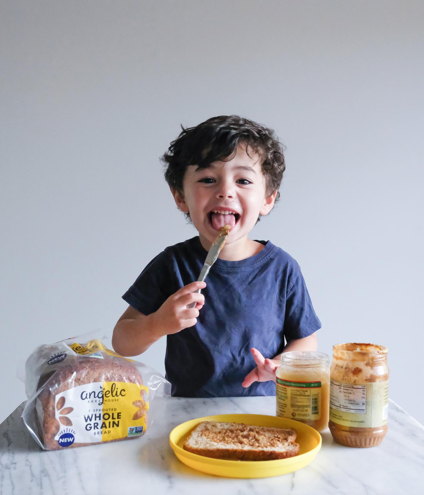Sunflower Seed Butter and Honey Sandwich