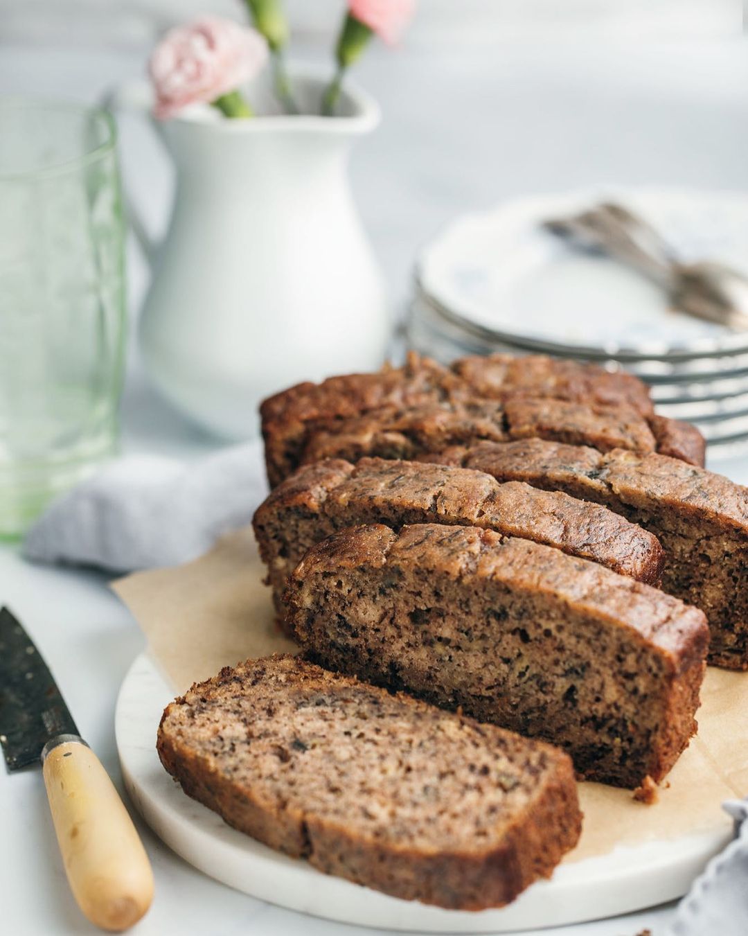 Simple Banana Bread with Overripe Bananas