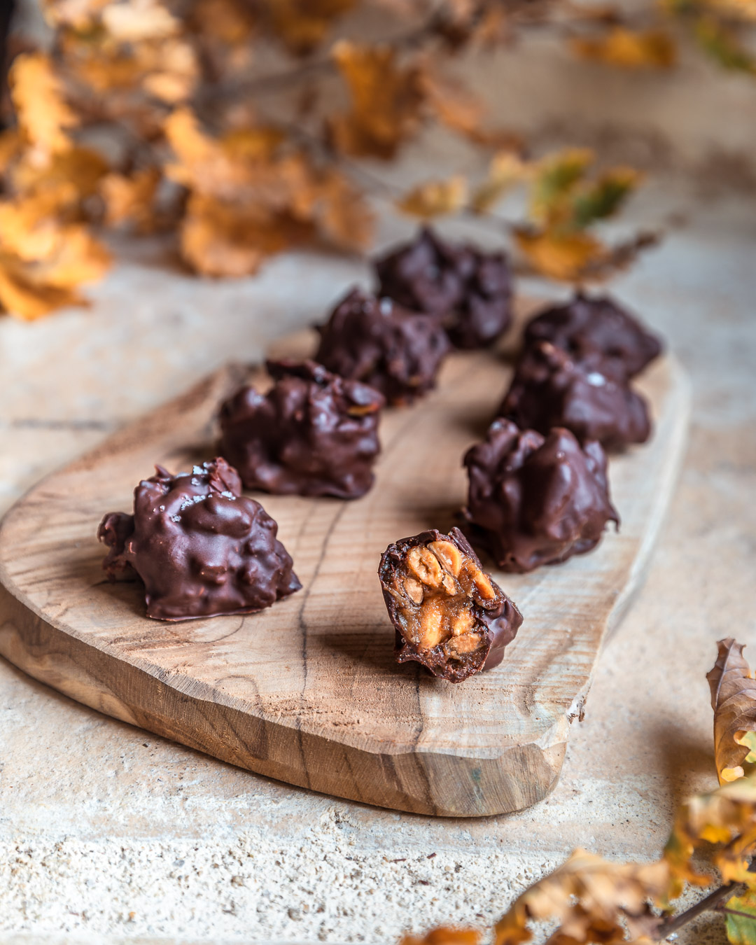 Easy Homemade Snickers Truffle Bites