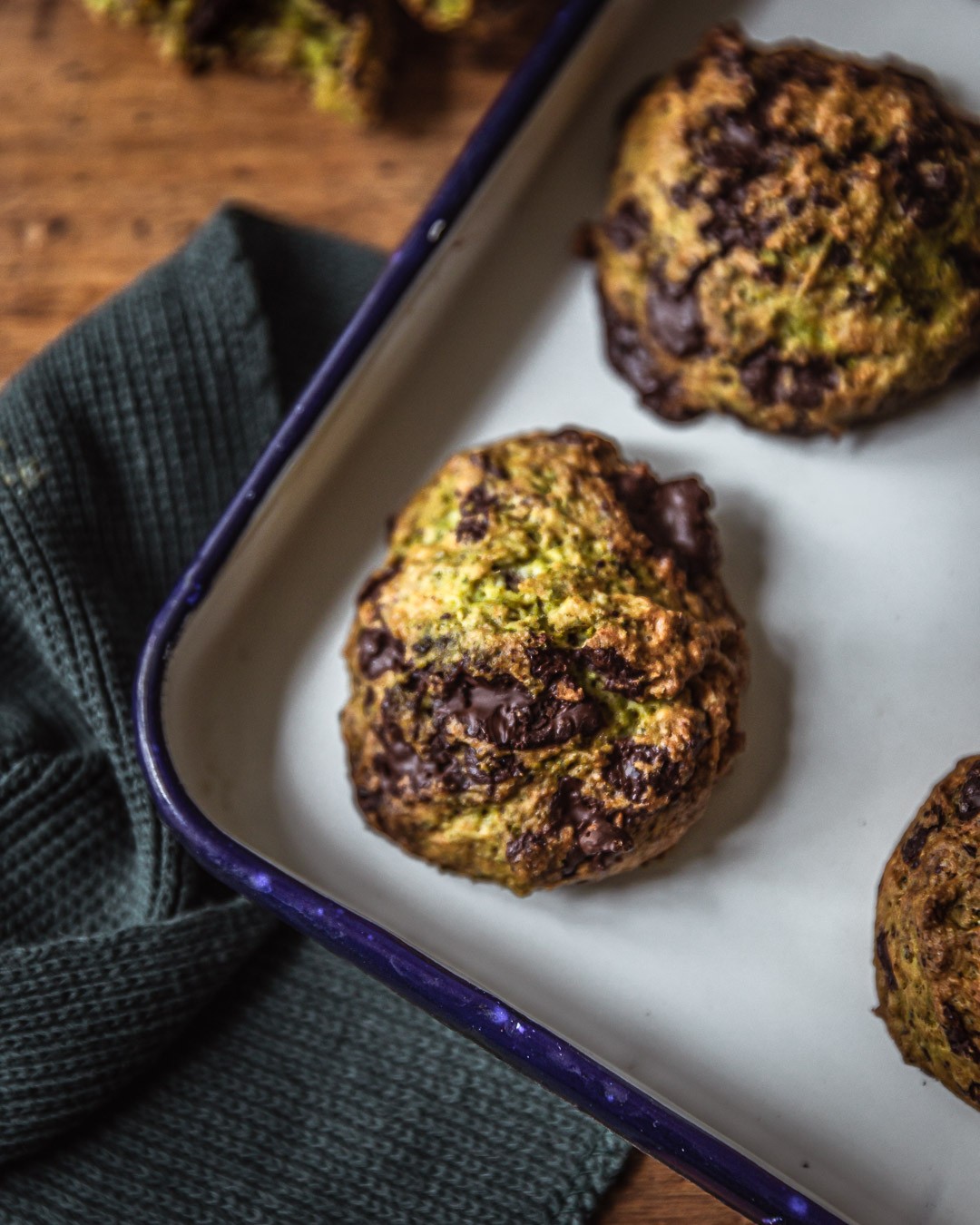 Soft Zucchini Chocolate Cookies