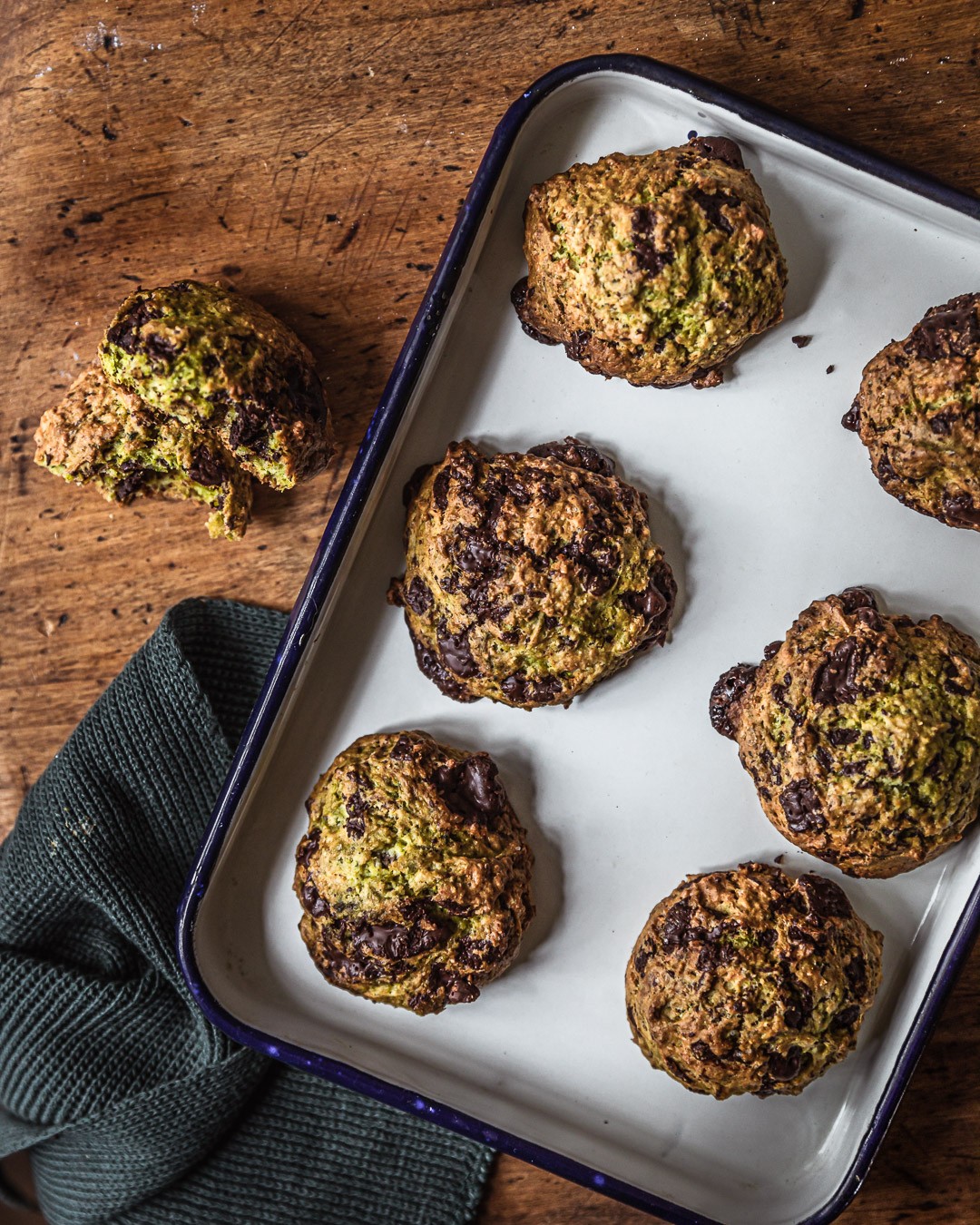 Soft Zucchini Chocolate Cookies