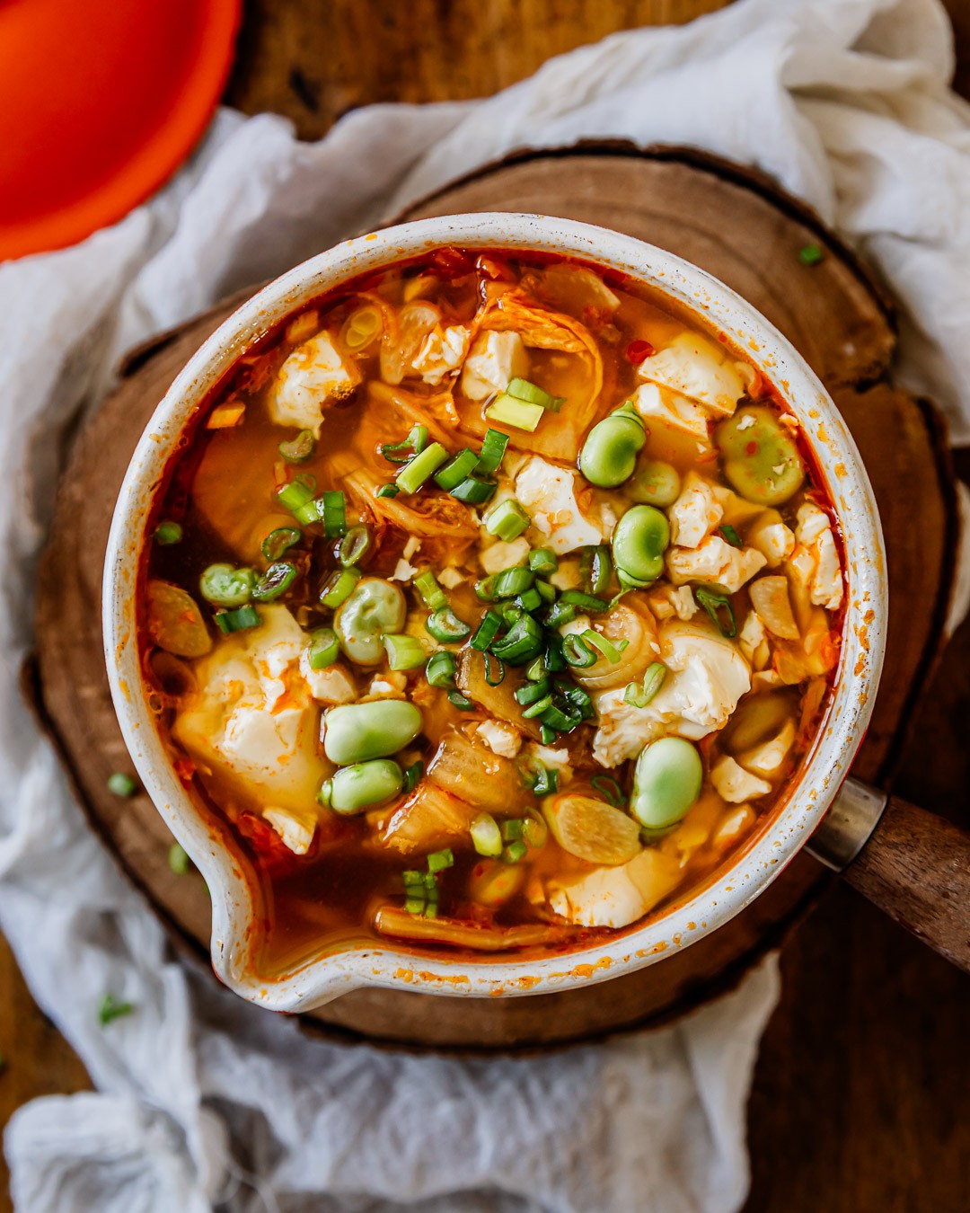 Kimchi and Silken Tofu Soup