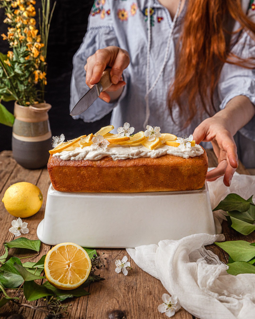 Moist Vegan and Gluten-Free Lemon Cake 🍋🍰