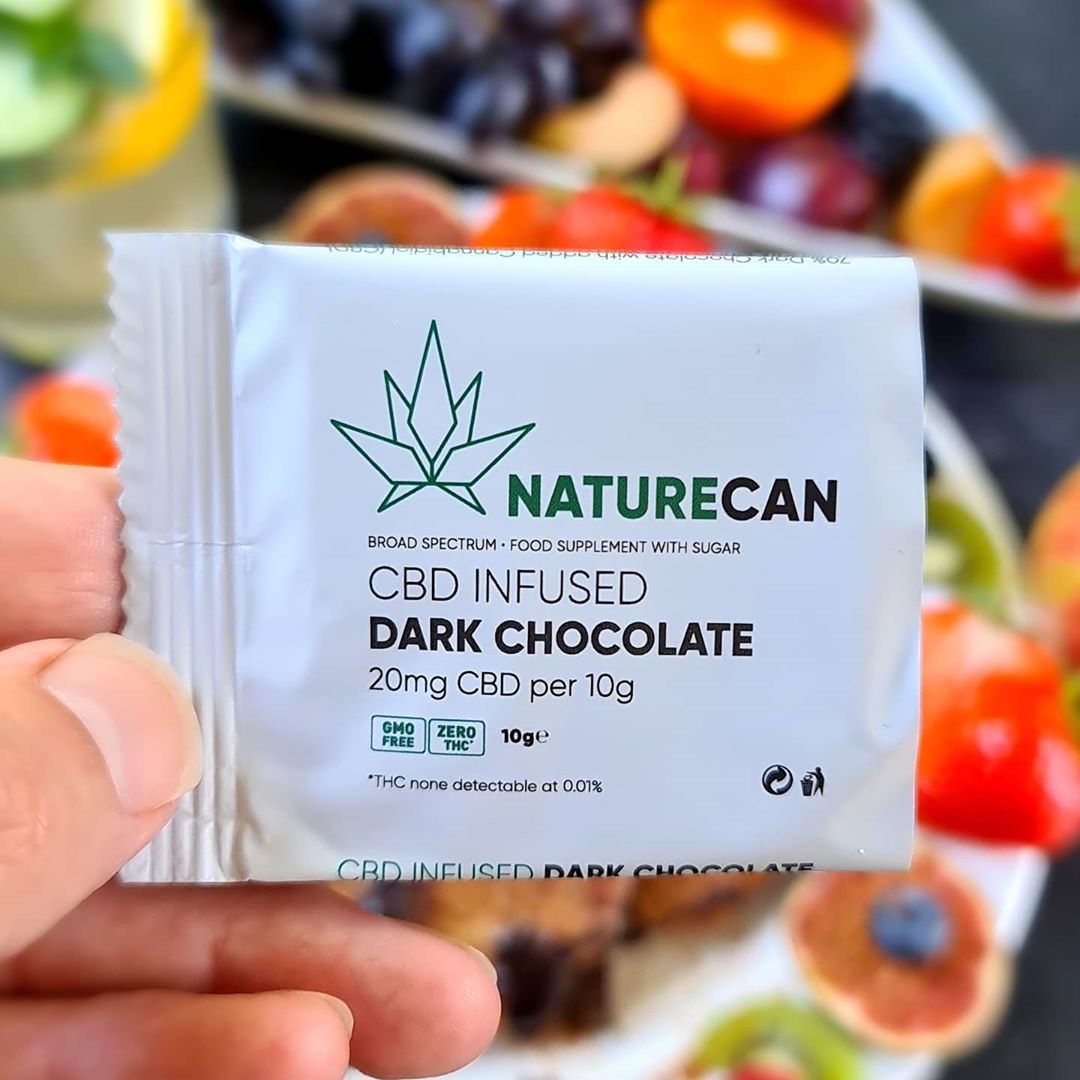 Healthy Chocolate Oat Pancakes with CBD Infused Dark Chocolate