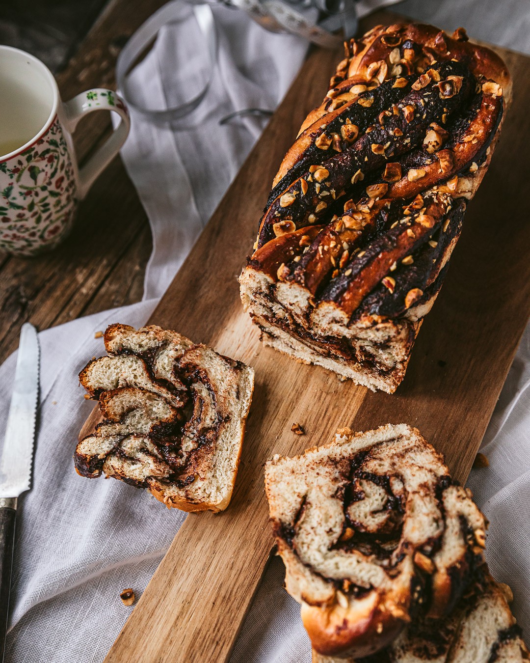 Easy Vegan Chocolate Hazelnut Babka