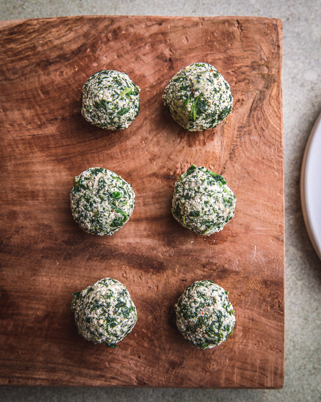 Tofu and Spinach Balls