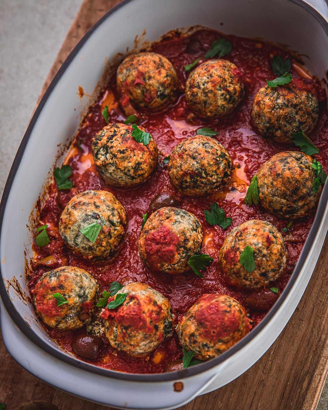 Tofu and Spinach Balls