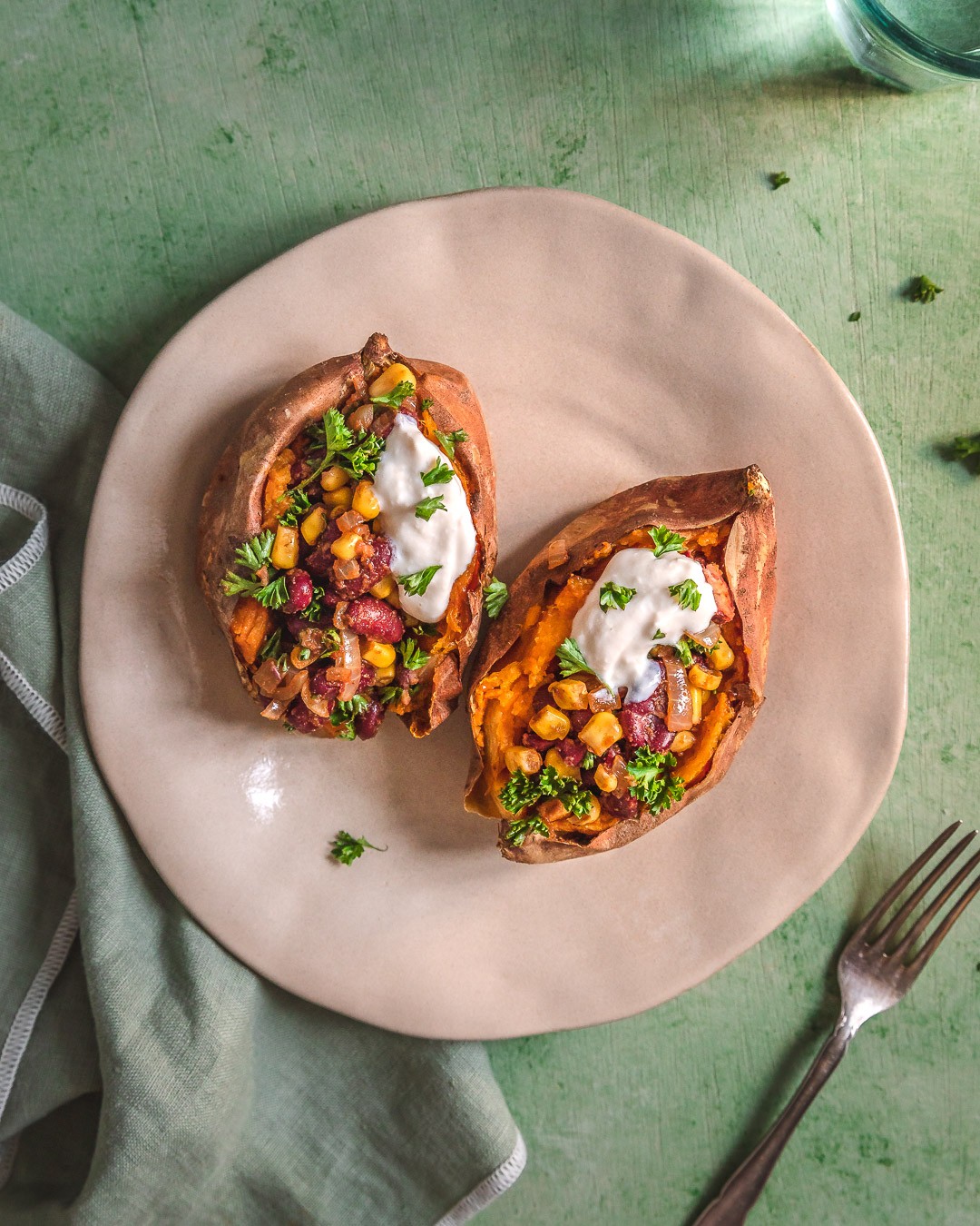 Mexican-Style Stuffed Sweet Potatoes
