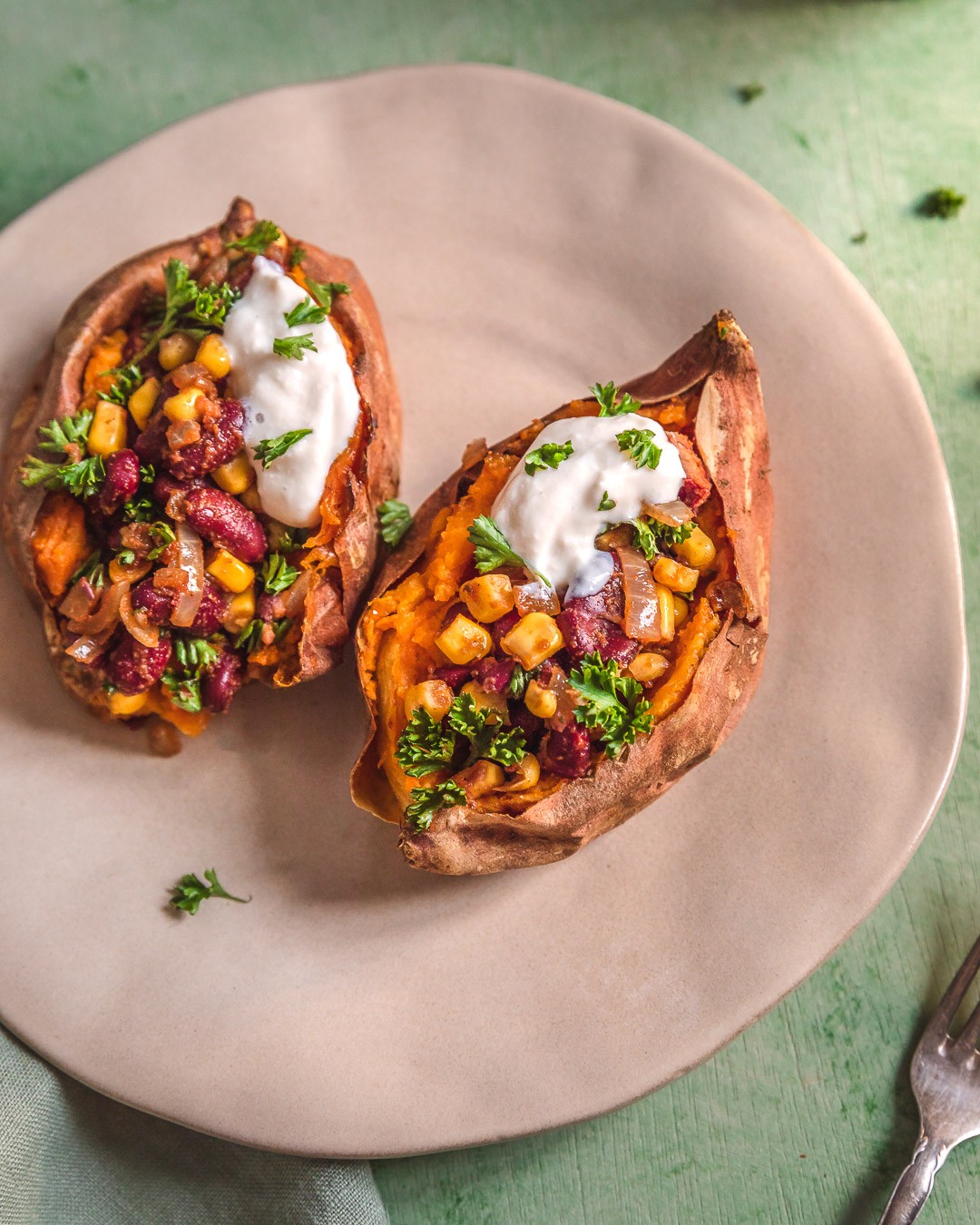 Mexican-Style Stuffed Sweet Potatoes