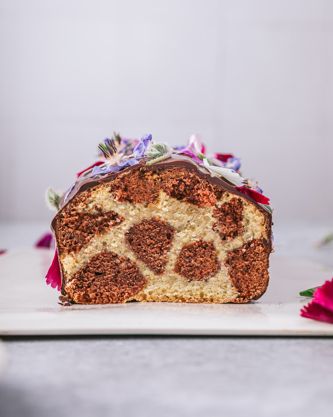 Moist Vegan Marble Cake