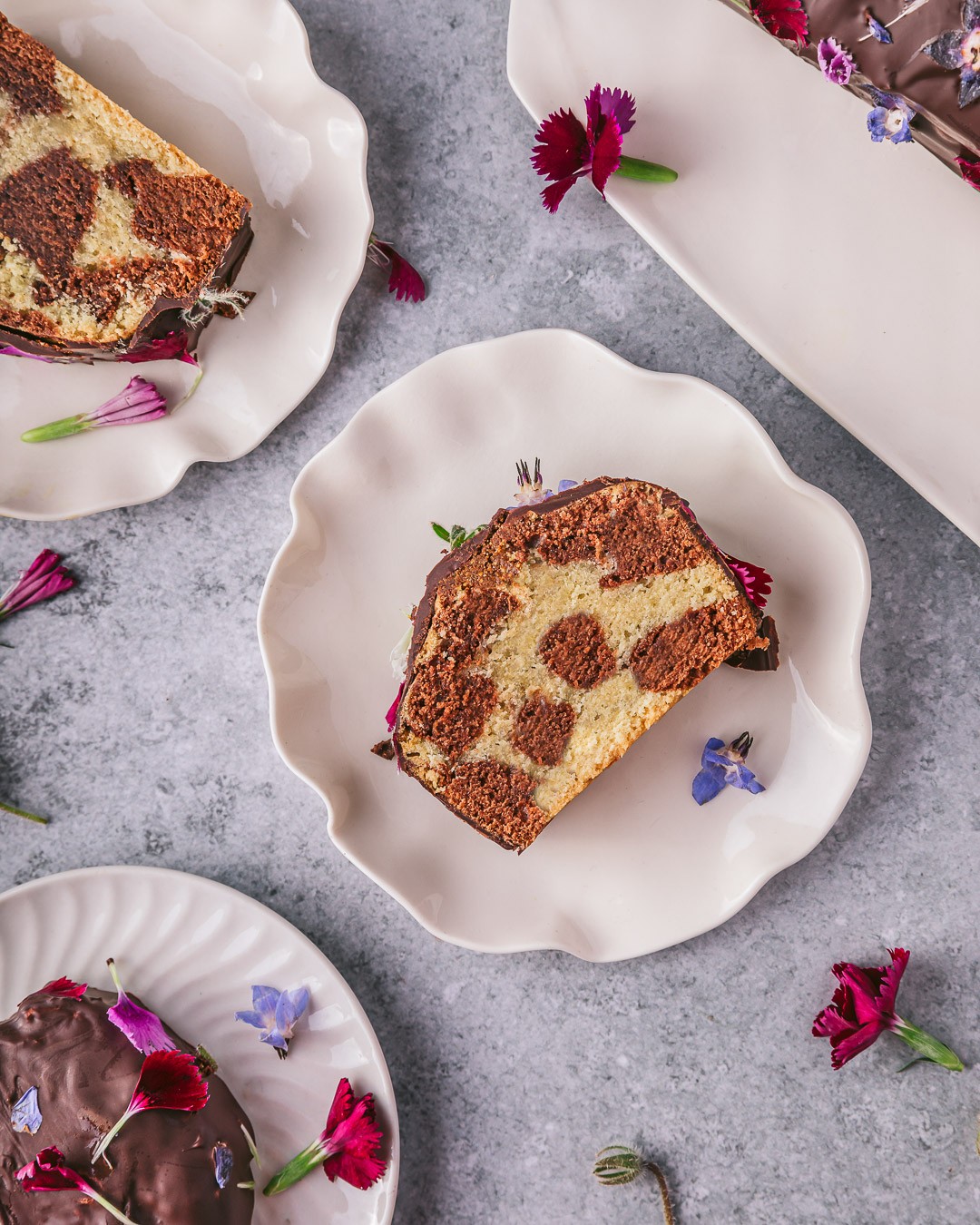 Moist Vegan Marble Cake