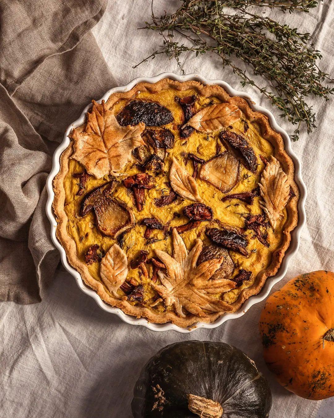 Vegan Mushroom Quiche